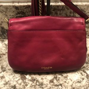 Red pink Coach crossbody Bag🌺